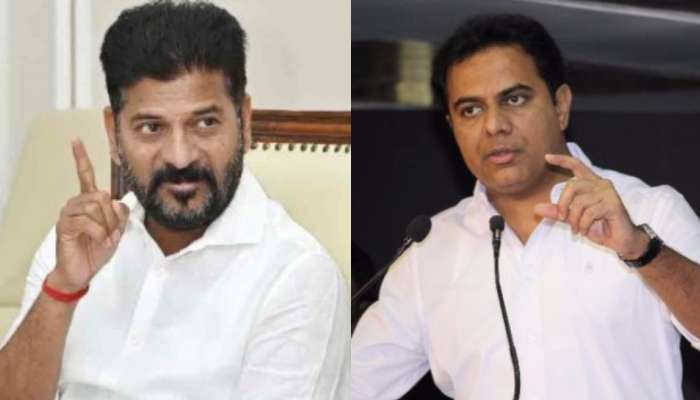 Revanth Reddy Vs KTR: ఒకే స్టేజీ మీద బద్ధ శత్రువులు... అటు రేవంత్ రెడ్డి ఇటూ కేటీఆర్