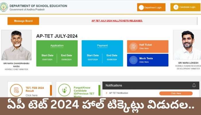 AP TET Hall Tickets 2024: టెట్‌ అభ్యర్థులకు అలెర్ట్‌.. హాల్‌ టిక్కెట్లు విడుదల ఇలా నేరుగా డౌన్‌లోడ్‌ చేసుకోండి..