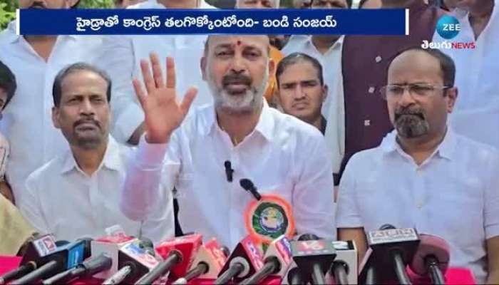 Bandi sanjay son on cm revanth reddy regarding hydra demolishes rn