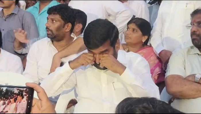 Jagadish Reddy Gets Tears After HYDRAA Victims Meet At KTR Tour Rv