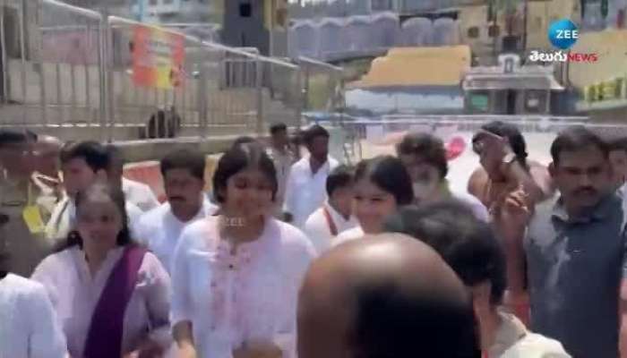 Pawan Kalyan Daughter Adiya Visuals In Tirumala