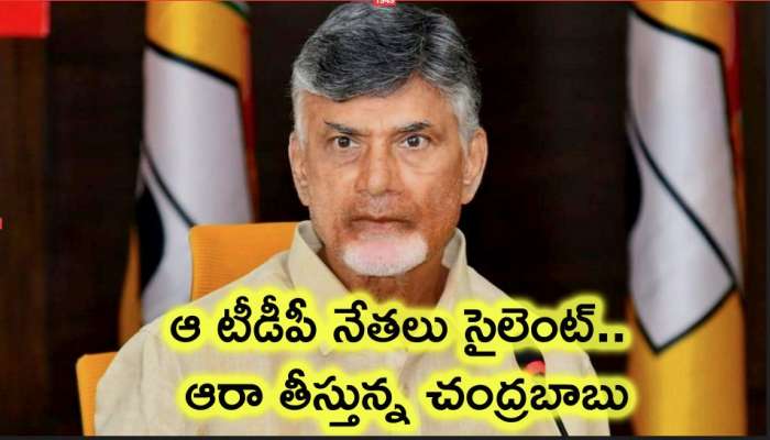 Telugu Desam Party :ఆ టీడీపీ నేతలు ఎందుకు సైలెంట్ అయ్యారు,ఆరా తీస్తున్న చంద్రబాబు