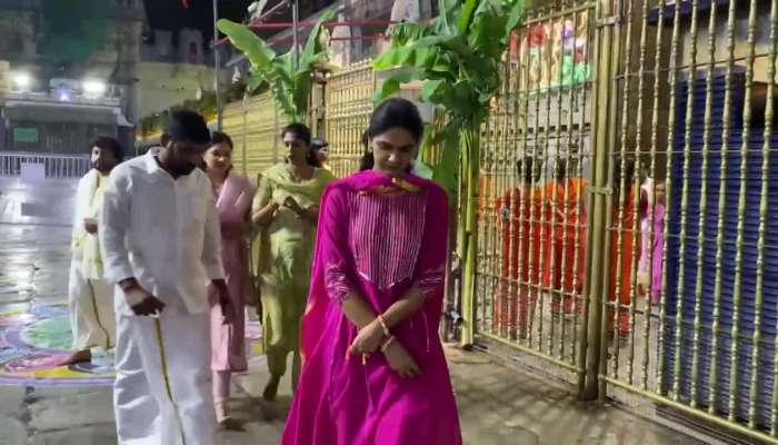 Allu Arjun Wife Allu Sneha Reddy Visits Tirumala Temple Rv