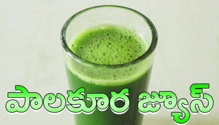 Spinach Juice: పాలకూరను ఇలా తీసుకుంటే  వ్యాధుల నుంచి విముక్తి పొందవచ్చు..!