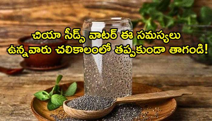 Chia Seeds Benefits: చియా సీడ్స్‌ వాటర్‌ ఈ సమస్యలు ఉన్నవారు చలికాలంలో తప్పకుండా తాగండి!