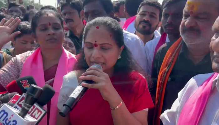 K Kavitha Jagtial Tour BRS Leaders Grand Welcome Rv