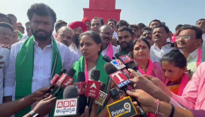 K Kavitha Tribute To Indravelli Martyrs In Asifabad District Rv