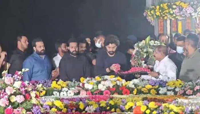 Jr NTR And Kalyan Ram Pay Tributes To His Grand Father Nandamuri Taraka Rama Rao Rv