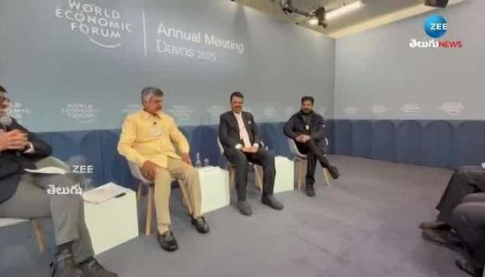 CM Revanth Reddy CM Chandrababu CM Devendra Fadnavis At Davos