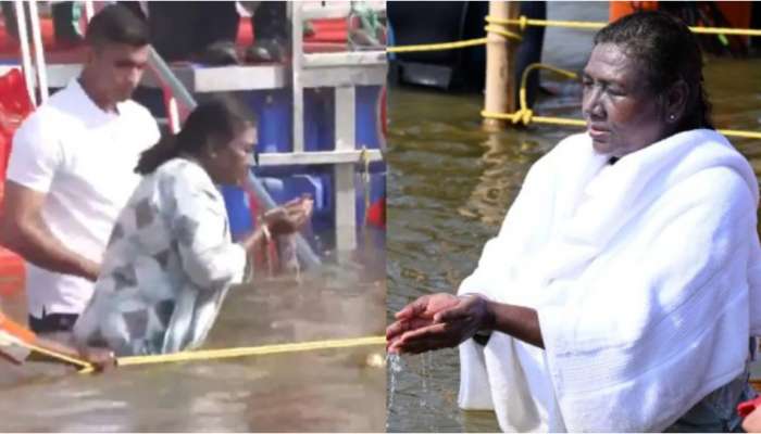 Maha Kumbh: త్రివేణి సంగమంలో రాష్ట్రపతి ద్రౌపది ముర్ము పుణ్యస్నానం.. గంగమ్మకు ప్రత్యేక పూజలు.. వీడియో ఇదే..