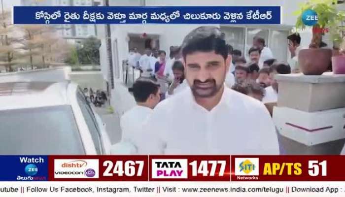 brs working president ktr meets with chilkur balaji priest rangarajan on attack issue pa