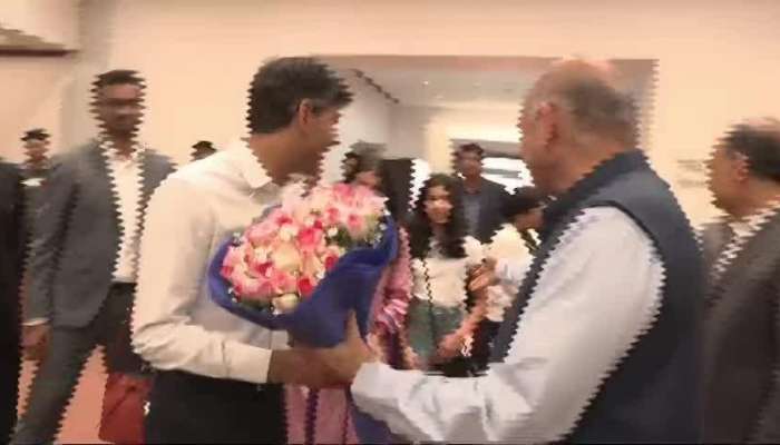Ex PM Rishi Sunak Visits Indian Parliament House With Family Rv