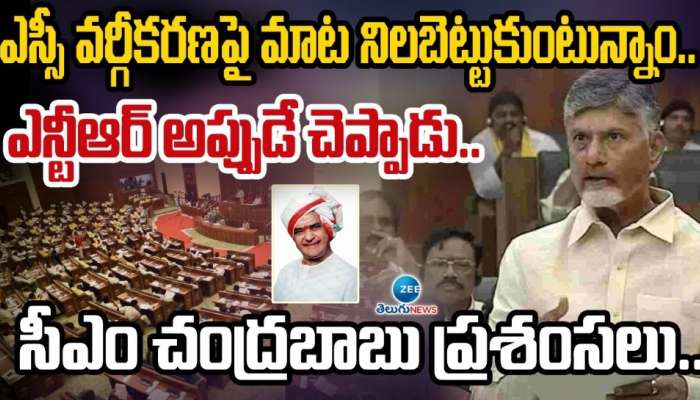 SC Sub Categorisation: &#039;ఆరంభం నుంచి చివరి వరకు ఉండటం నా అదృష్టం&#039;: సీఎం చంద్రబాబు