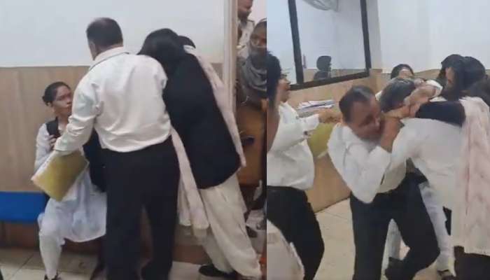 Lawyers Fighting Video: ద్యావుడా.. కోర్టు హాల్‌లో చెప్పులతో కొట్టుకుంటూ కొరుక్కున్న లాయర్‌లు.. షాకింగ్ వీడియో వైరల్..