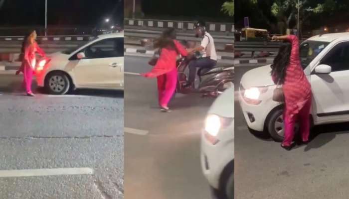 Drunken Lady Video: మద్యం మత్తులో  యువతి హంగామా.. అర్ధరాత్రి రోడ్డు మీద రచ్చ రంబోలా.. వీడియో ఇదే..