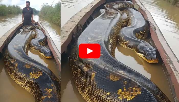 270 Kg Giant Anaconda On Fishing Boat Video | Giant Anaconda Video:  వామ్మె.. వలకు చిక్కిన 270 కేజీల గ్రీన్‌ అనకొండ.. వీడియో మీ కోసమే.. News in  Telugu