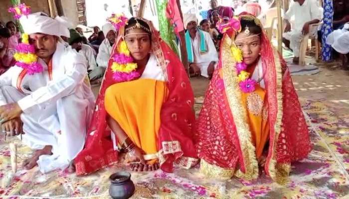 One Groom Two Brides Get Married In Kalyan Mandap Rv