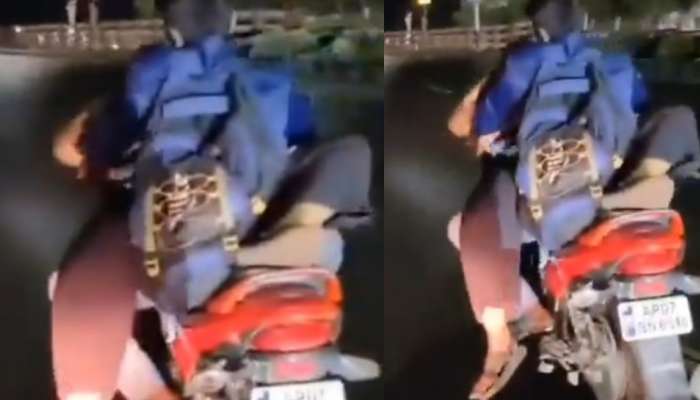 Lovers Romance Video: రోడ్డు మీద లవర్స్ గలీజ్ పని.. రన్నింగ్ బైక్ మీద పచ్చిగా శృంగారం..!.. వీడియో వైరల్..