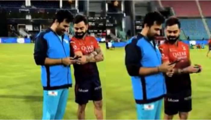 IPL 2025: తన కొడుకు ఫొటోను కోహ్లీకి చూపించిన జహీర్ ఖాన్..కింగ్ రియాక్షన్ చూస్తే షాక్..!!