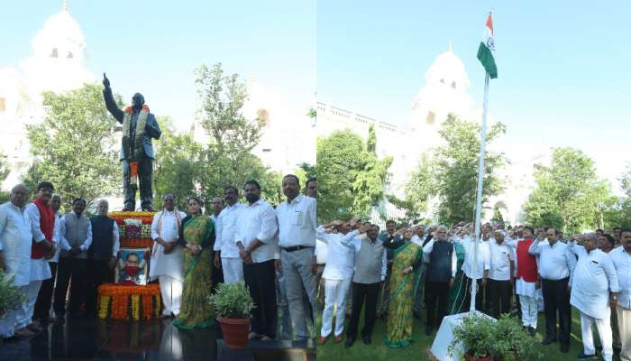 Telangana Flag Host: తెలంగాణ రాష్ట్ర ఆవిర్భావ దినోత్సవం సందర్భంగా అసెంబ్లీ ఆవరణలో జాతీయ జెండా ఆవిష్కరించిన స్పీకర్.. 