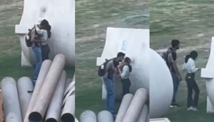 Lovers Romance Video: మాంచీ స్వింగ్ మీద టెకీ లవర్స్.. వాటర్ పైపుల వెనకాల వచ్చి రాసలీలలు.. వీడియో వైరల్.. 