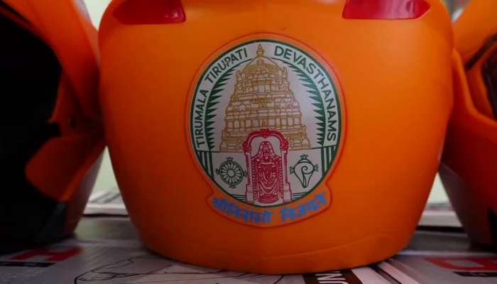 TTD Distributes Helmets To Tirumala Employees