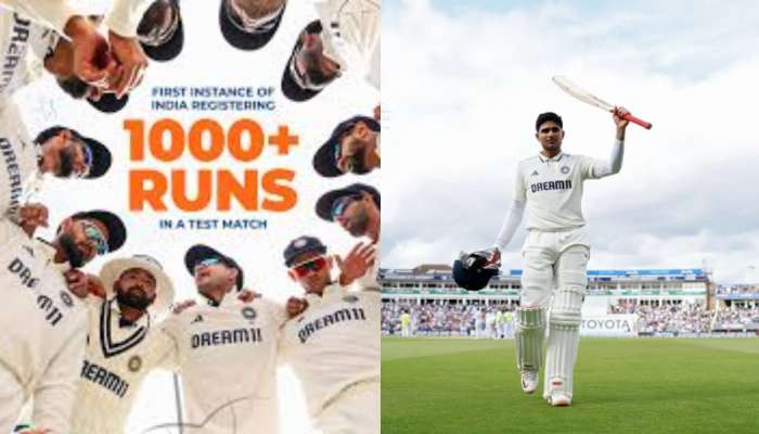 Team india: చరిత్రలోనే తొలిసారి.. 1000 పరుగులు చేసిన టీమిండియా.. దటీజ్ గిల్ టీమ్..!!