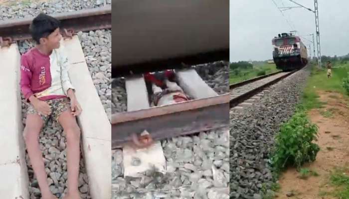 Viral Video: ఏంట్రా.. ఇలా మోపయ్యారు.. రన్నింగ్ ట్రైన్ ముందు పడుకుని మరీ రీల్స్ .. షాకింగ్ వీడియో..