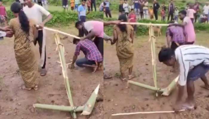 Viral Video: కాడెద్దులుగా మారిన ప్రేమికులు.. పొలం దున్నించి మరీ పైశాచీకం.. వీడియో వైరల్..