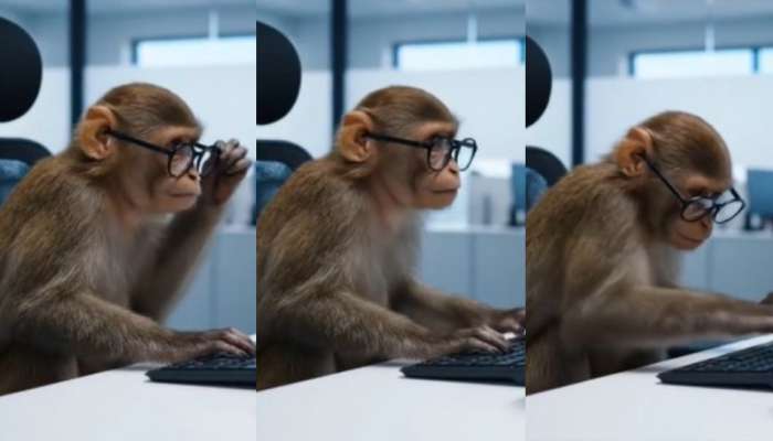 Video Viral: ఇది భయ్యా..అసలైన డెడికెషన్.!. టెకీలనే మించి పోయిన వానరం.. నెట్టింట హల్ చల్ చేస్తున్న వీడియో..