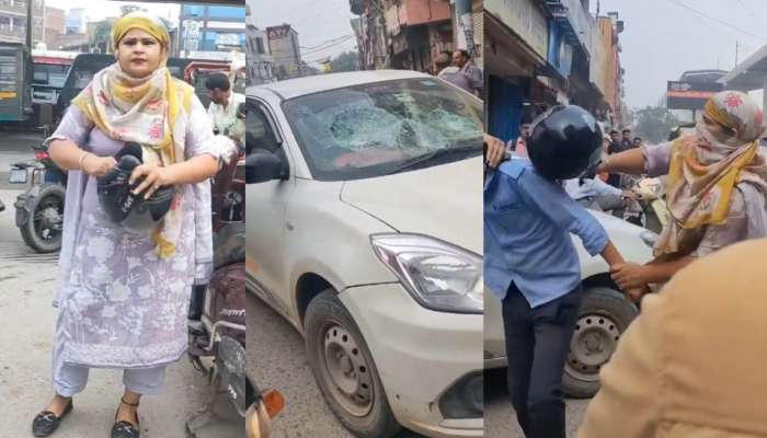 Video Viral: ఇలా తయారయ్యారెంట్రా.!. క్యాబ్ డ్రైవర్‌ను హెల్మెట్‌తో పొట్టు పొట్టు కొట్టిన మహిళ.. వీడియో వైరల్..