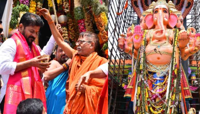 Revanth reddy: అన్ని పండగలకు కేరాఫ్‌గా హైదరాబాద్.. ఖైరతాబాద్ బడా గణేష్ పూజల తర్వాత సీఎం రేవంత్ రెడ్డి ఆసక్తికర వ్యాఖ్యలు..