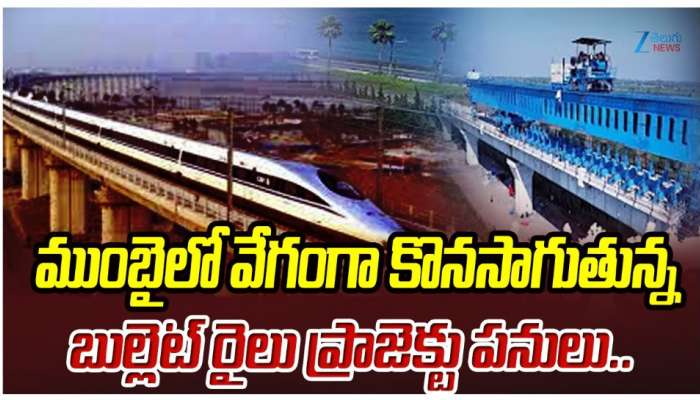 Bullet Train: ముంబైలో వేగంగా కొనసాగుతున్న బుల్లెట్ రైలు ప్రాజెక్ట్ పనులు.. 