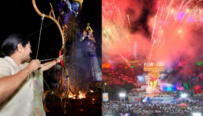 Videos: దేశవ్యాప్తంగా అంబరాన్ని అంటిన దసరా సంబరాలు.. విల్లు ఎక్కుపెట్టి బాణం వదిలిన రేఖా గుప్తా, గూస్ బంప్స్ వీడియోలు..