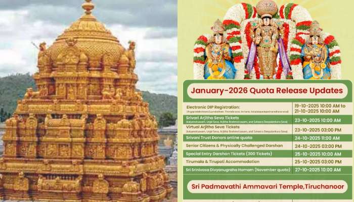 Tirumala Tickets: తిరుమల జనవరి-2025 కోటా తేదీలు విడుదల.. పూర్తి వివరాలు ఇవే!