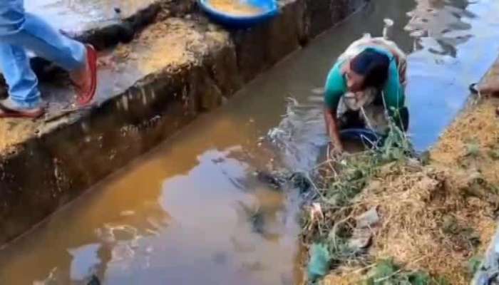 Women Farmer Crying For Untimely rains washed away grain at Husnabad purchasing center