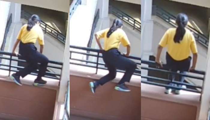 Jaipur school Video:  అయ్యో.. ఎంత ఘోరం.. స్కూల్‌లో నాలుగో అంతస్తు నుంచి దూకేసిన 9 ఏళ్ల బాలిక.. షాకింగ్ వీడియో..