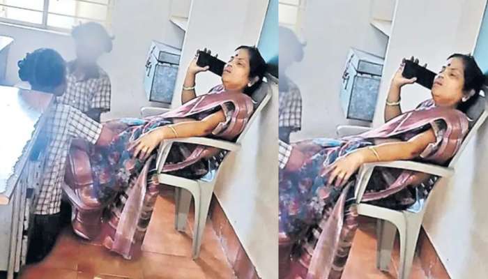 Tribal School Teacher Video: ఛీ.. ఛీ.. నువ్వసలు టీచరేనా.. ?.. విద్యార్థినులతో ఆ పనిచేయించుకుంటున్న ఉపాధ్యాయిని.. వీడియో వైరల్..