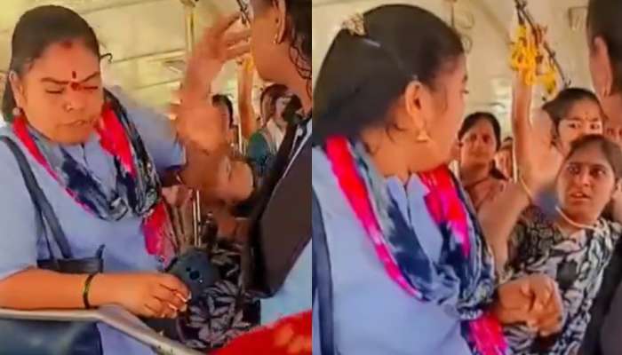 Video Viral: వామ్మో.. రన్నింగ్ బస్సులో పొట్టు పొట్టు కొట్టుకుంటున్న మహిళలు..అసలు మ్యాటర్ ఏంటంటే..?.. వీడియో..