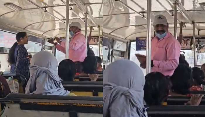 Video Viral: ఫ్రీ బస్ జర్నీకి ఇంత రుబాబా..?.. మహిళపై రెచ్చిపోయిన సీనియర్ సిటిజన్.. వీడియో వైరల్..
