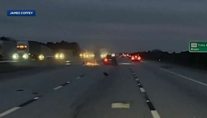 Plane Crash Lands On Moving Car On Florida Highway Shocking Visuals Emerge