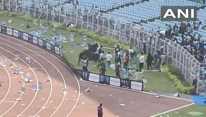 Lionel Messi Tour Angry Fans Resort To Vandalism At The Salt Lake Stadium In Kolkata