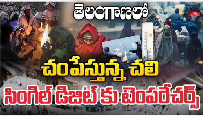 Telangana Cold Waves: తెలంగాణను చంపేస్తోన్న చలి.. సింగిల్ డిజిట్ కు టెంపరేచర్.. 