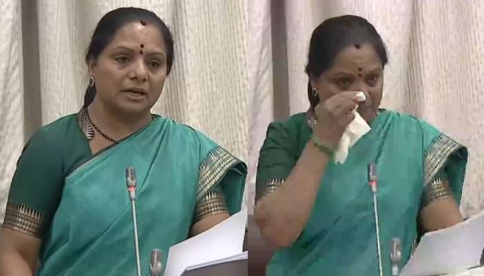 Kalvakuntla Kavitha video: ప్రశ్నిస్తే నా మీద కక్ష కట్టారు.!. శాసన మండలిలో వెక్కి వెక్కి ఏడ్చిన కవిత.. వీడియో వైరల్..