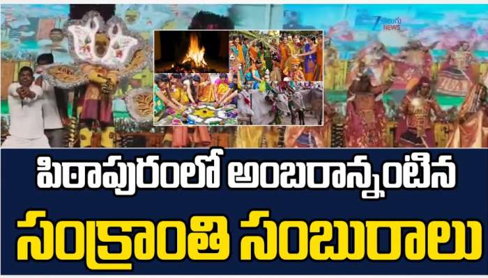 Sankranti Festival: పిఠాపురంలో అంబరాన్నింటిన సంక్రాంతి సంబురాలు..