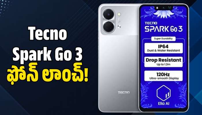 Tecno Spark Go 3: 5,000mAh బ్యాటరీతో Tecno Spark Go 3 ఫోన్ లాంచ్‌.. ఫీచర్స్‌, ధర వివరాలు!