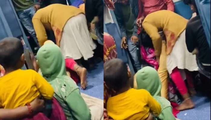 Video Viral: రన్నింగ్ ట్రైన్‌లో అరాచకం.. జుట్లు పట్టుకుని కొట్టుకుంటున్న ఇద్దరు పడుచమ్మాయిలు.. వీడియో వైరల్..