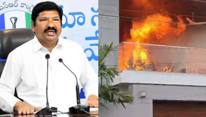 Jogi Ramesh: ఏపీలో హైటెన్షన్.. మాజీ మంత్రి జోగి రమేష్ ఇంటికి నిప్పు.. వీడియో వైరల్..