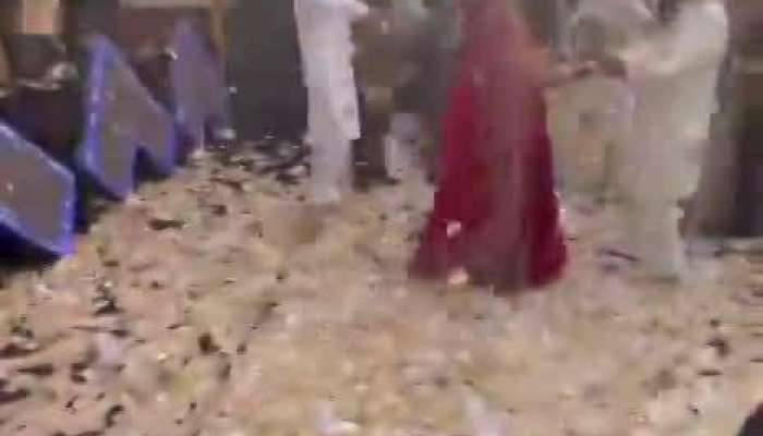 Currency Notes Showered On Bride During Wedding Celebration In Punjab