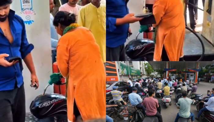 Video Viral: ఏం టాలెంట్ భయ్యా... ఏకంగా బైక్ ట్యాంక్ ఎత్తుకొచ్చి మరీ పెట్రోల్ బంక్‌లో.. వీడియో వైరల్..